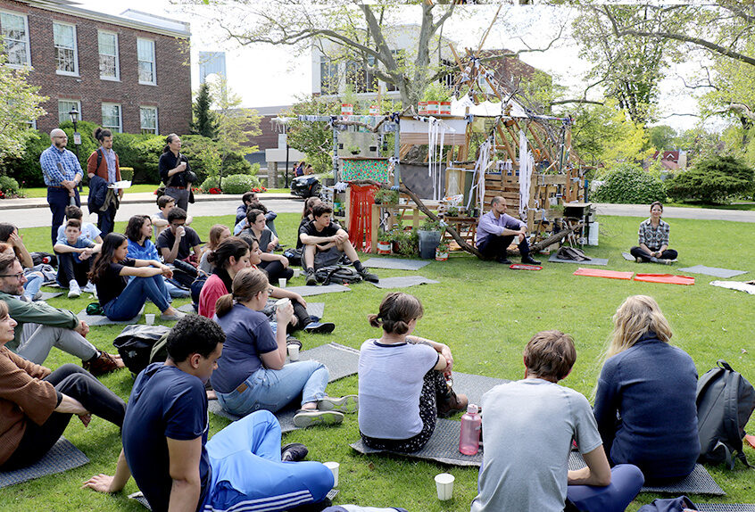 artist alumna Jill Sigman ’85 constructed the Living Room