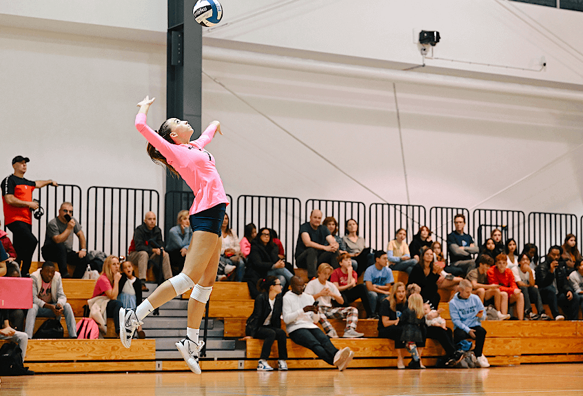 Girls Volleyball action