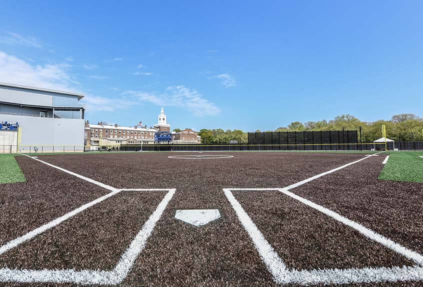 Softball view from home plate