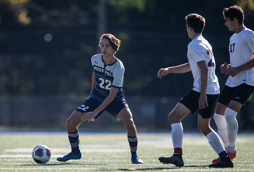 Boys soccer game