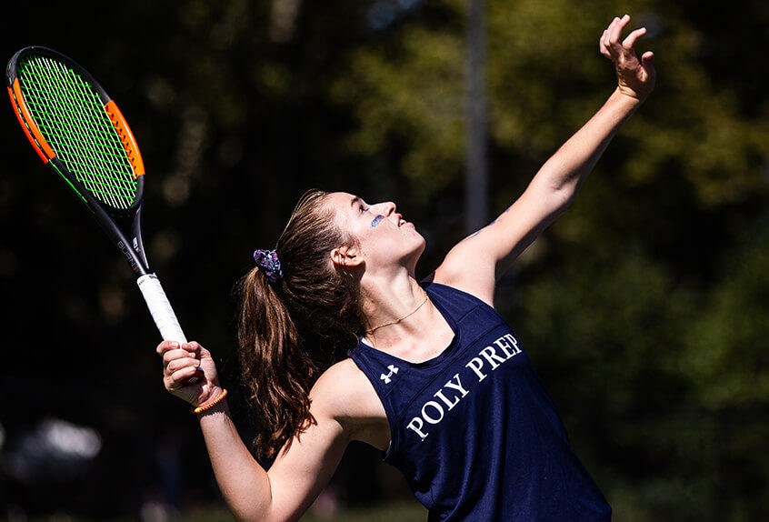 Girls tennis player