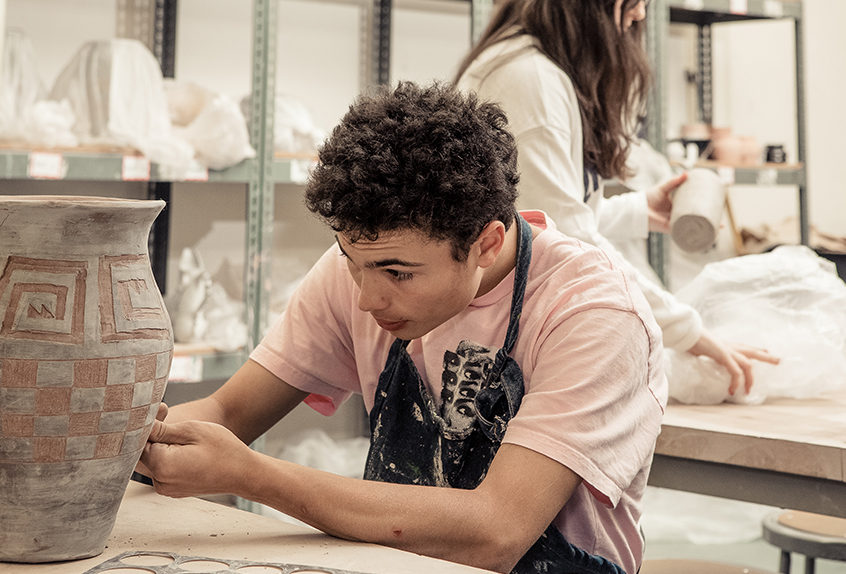 Upper school ceramics