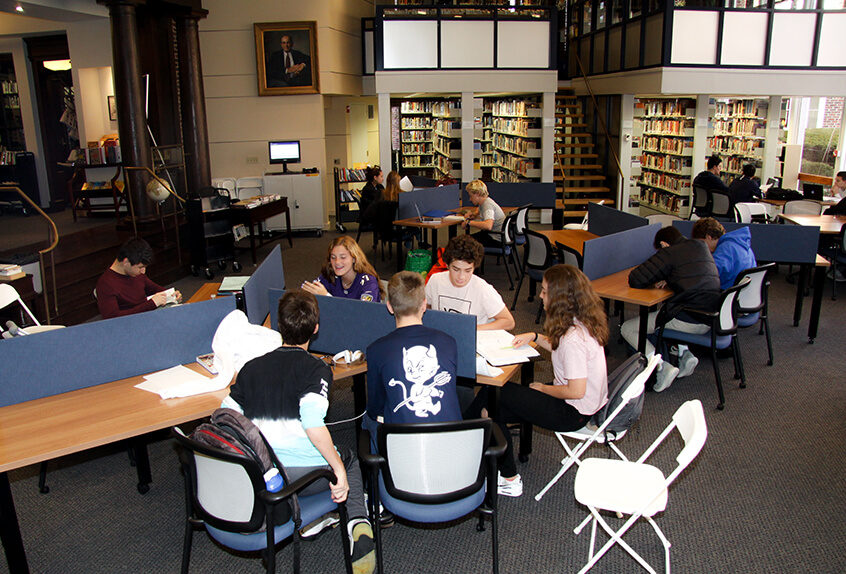 Upper school library