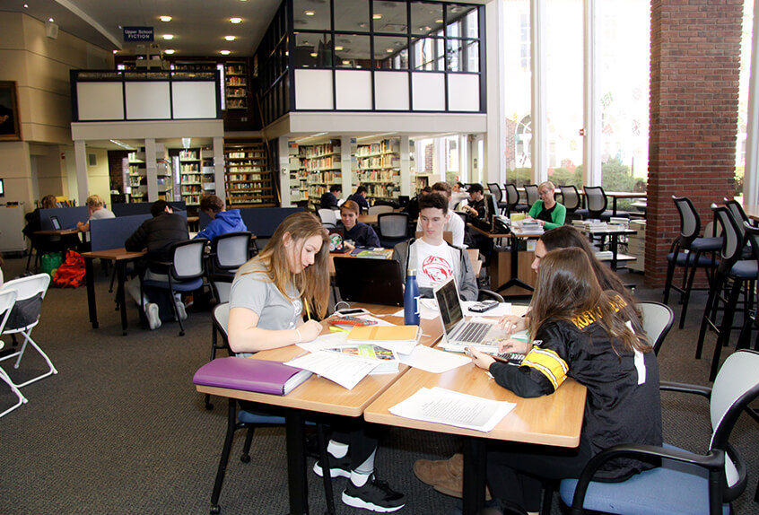 Upper school library