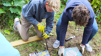 Mosaic garden tiles