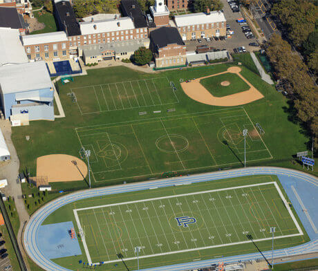 Aerial view of Dyker Heights athletics fields