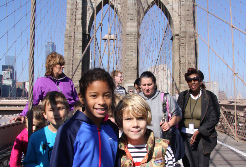 Lower school trip to the Brooklyn Bridge