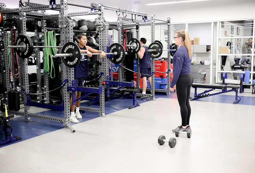Athletic training facilities