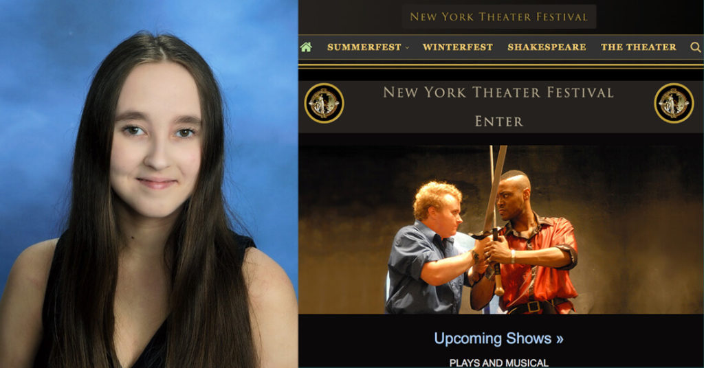 Hallie Stephenson's to be produced for upcoming New York Theater Festival