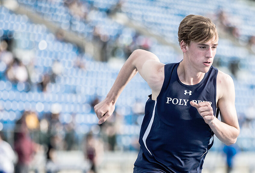 Quinn Lansill running