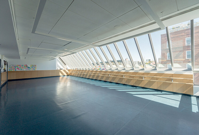 Poly Prep lower school interior dance studio