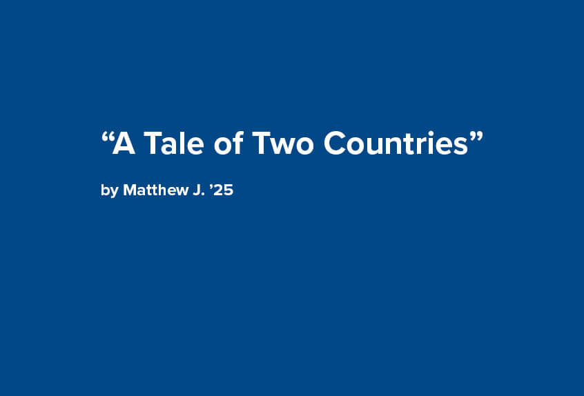 A Tale of Two Countries poem by 7th grader Matthew J.