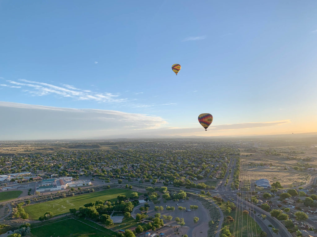 Jacob Gill Hot Air Balloons at sunset photo