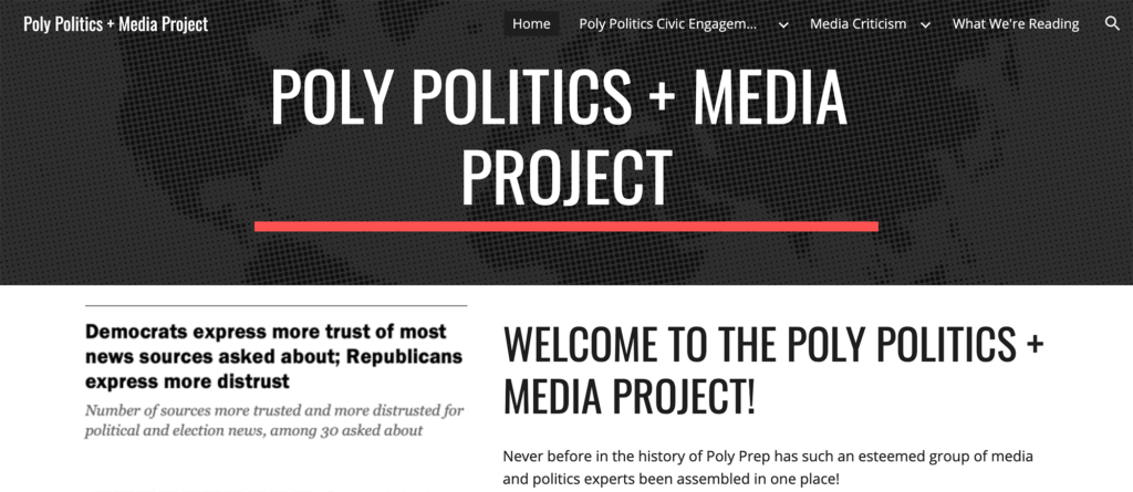 History Politics and Media Project Website 2020