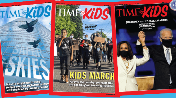 Time for Kids collage of covers