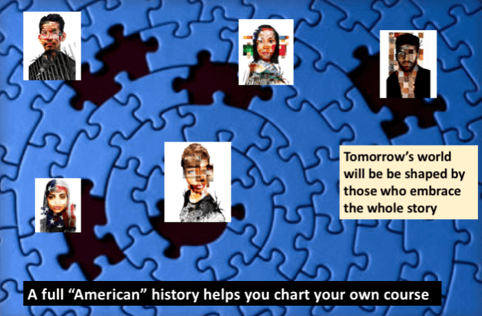 Poly Connected Full American History puzzle slide