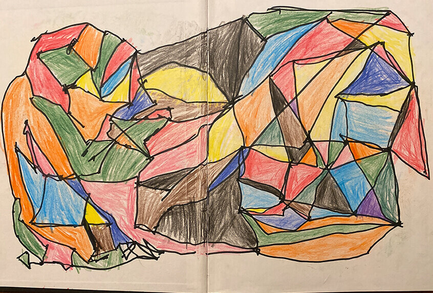 Grade 1: Dots Lines Colors, Sasha B. '32