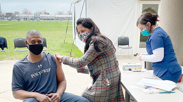 Pop Up Vaccine Clinic at Poly Prep