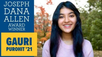 Gauri Purohit joseph dana allen award winner 2021