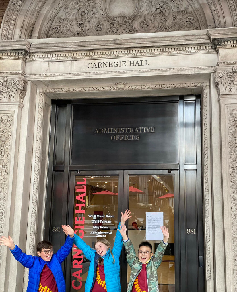 Lower School students participate in Carnegie Hall Link Up Concert