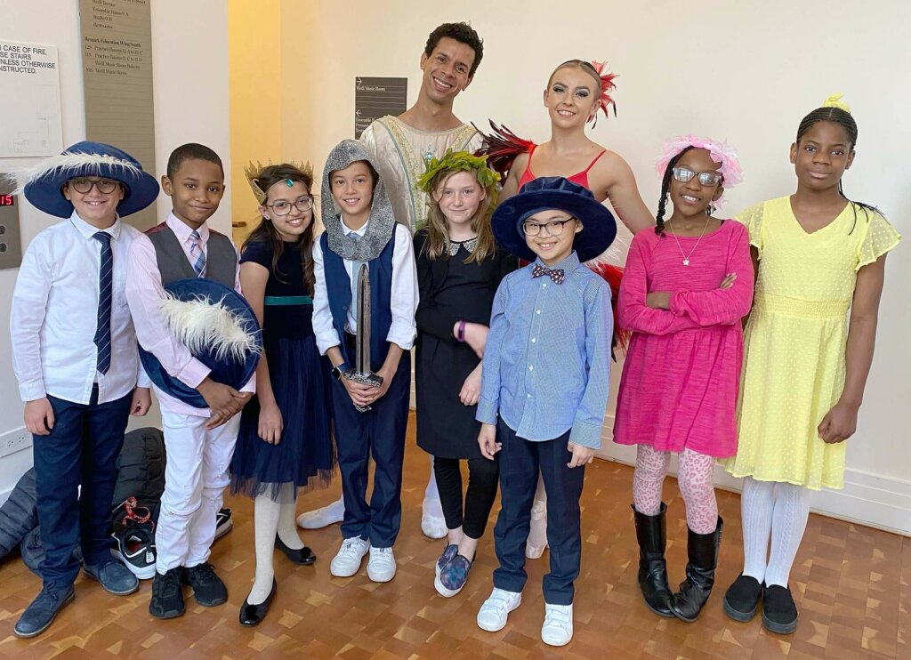 Lower School students with Firebird Dancers