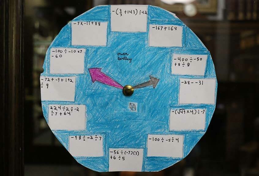 Much Ado About Math clock