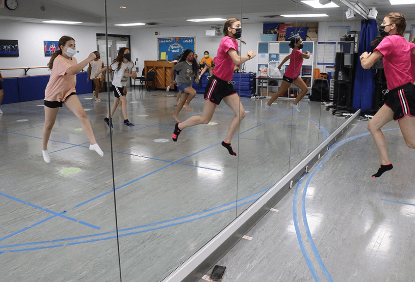 Summer Performing Arts Dancers in studio