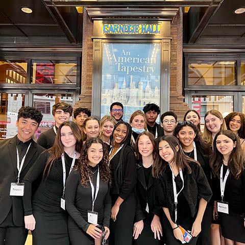 Dan Doughty at Carnegie Hall with Students