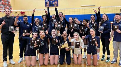 Poly Athletes celebrate fall sports achievements - girls' volleyball champs