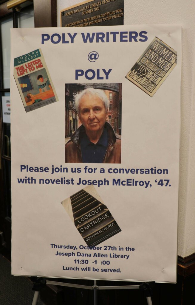 Joseph McElroy ’47 Poly Writers @ Poly poster