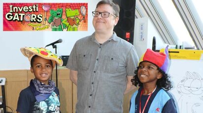 John Patrick Green visits Lower School