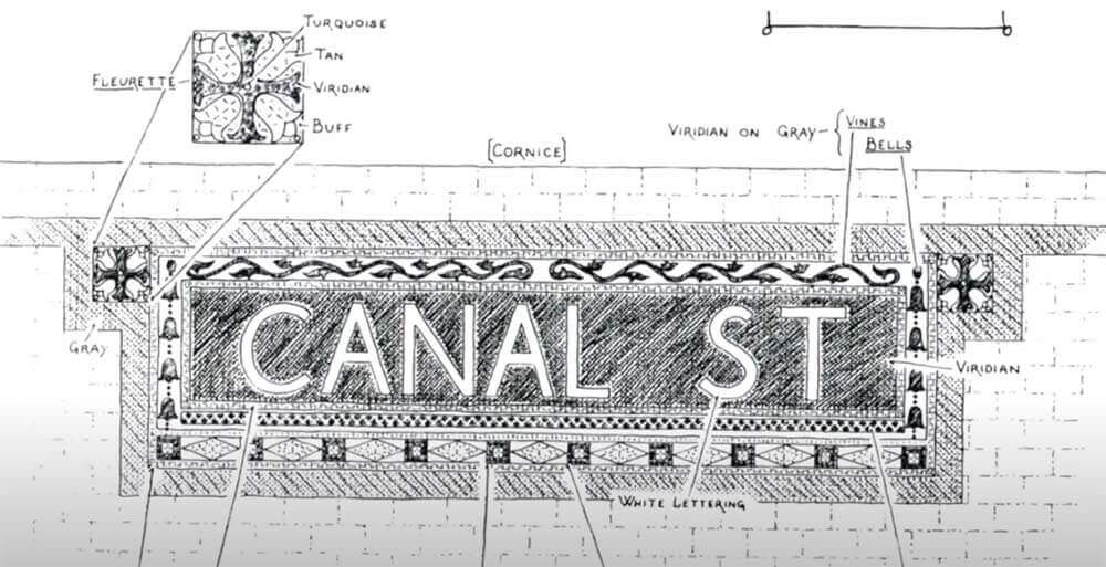 On Track Canal Street sign rendering