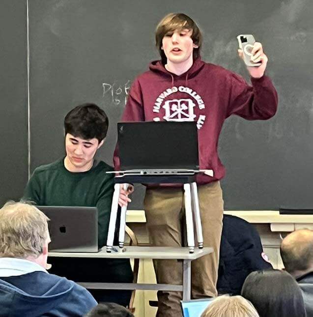 Jonah Sah and George Tiesi Debate Team