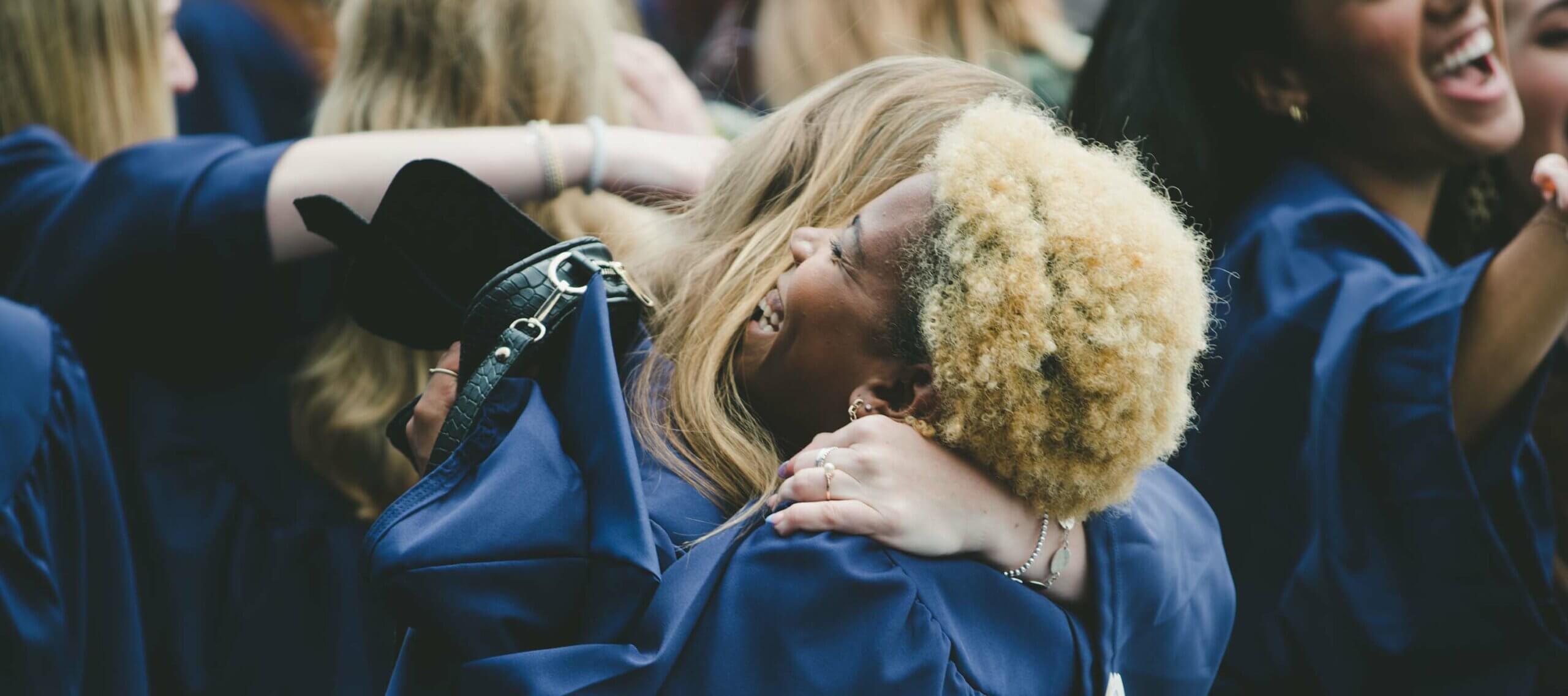 Commencement hug