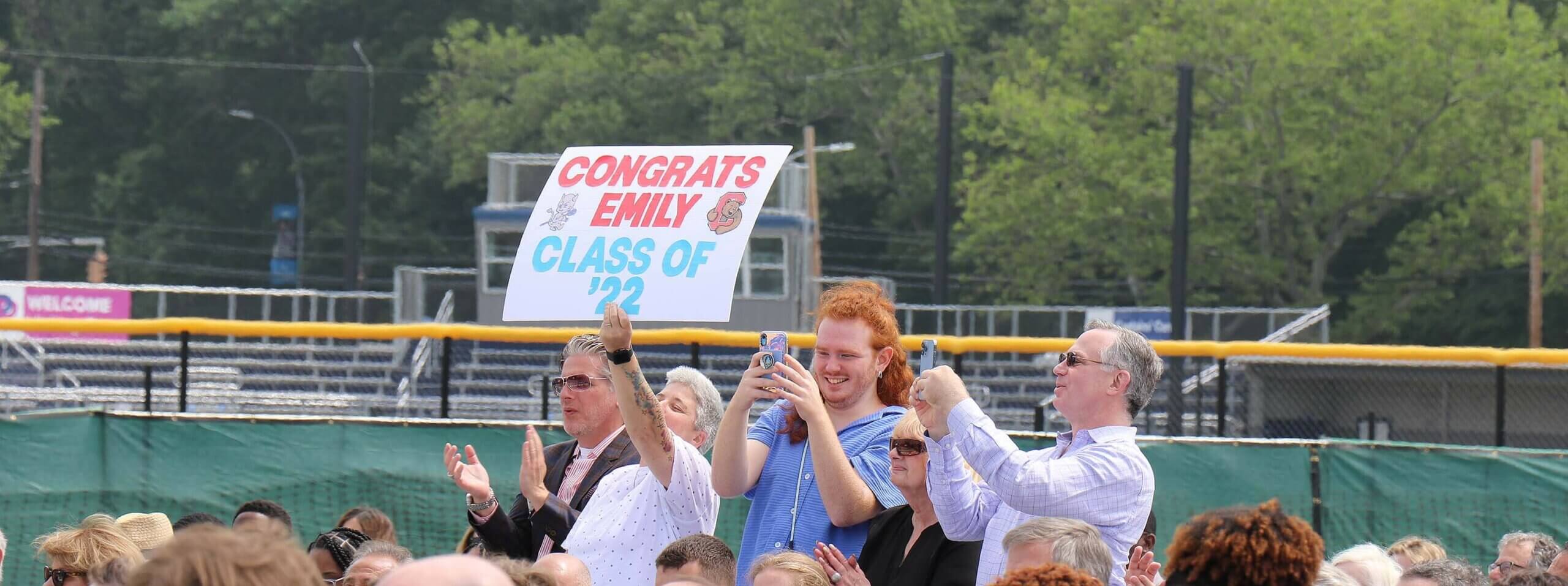 Commencement family sign