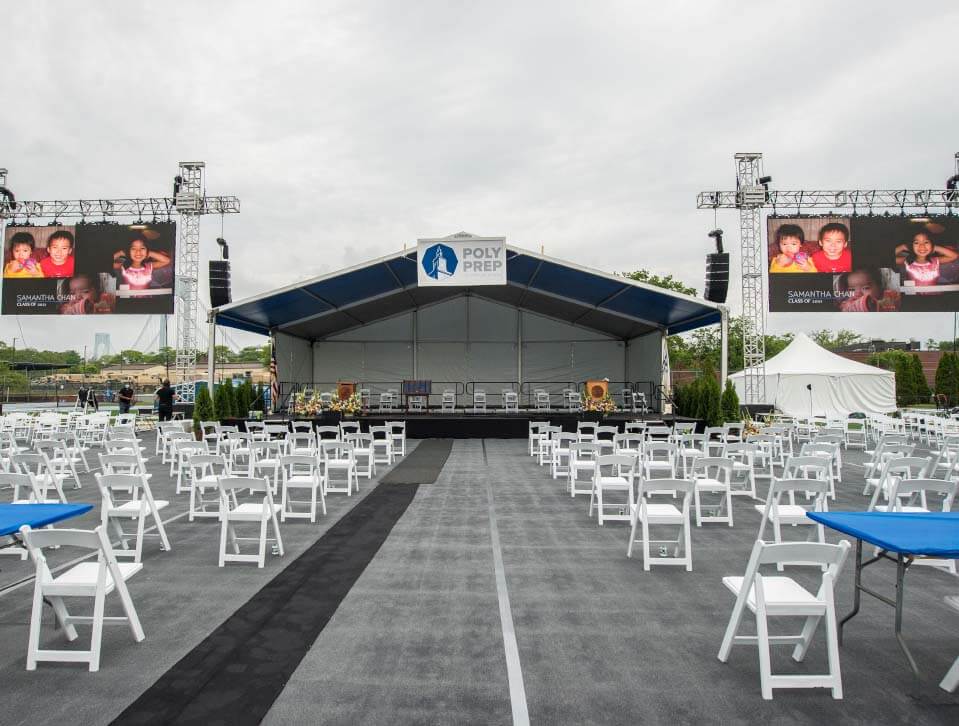 Commencement set-up