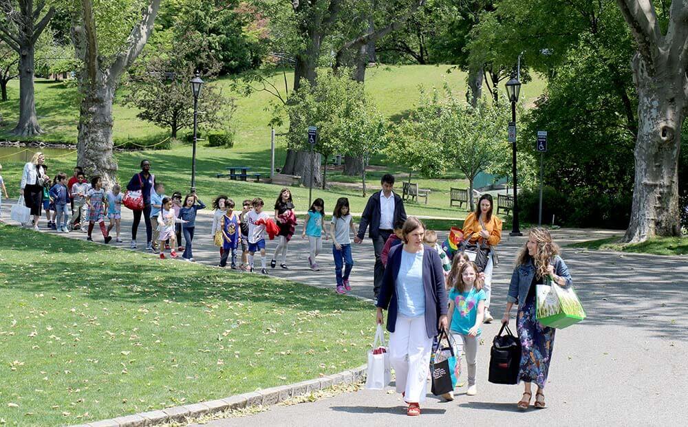 Lower School poets arrive at Dyker Heights campus