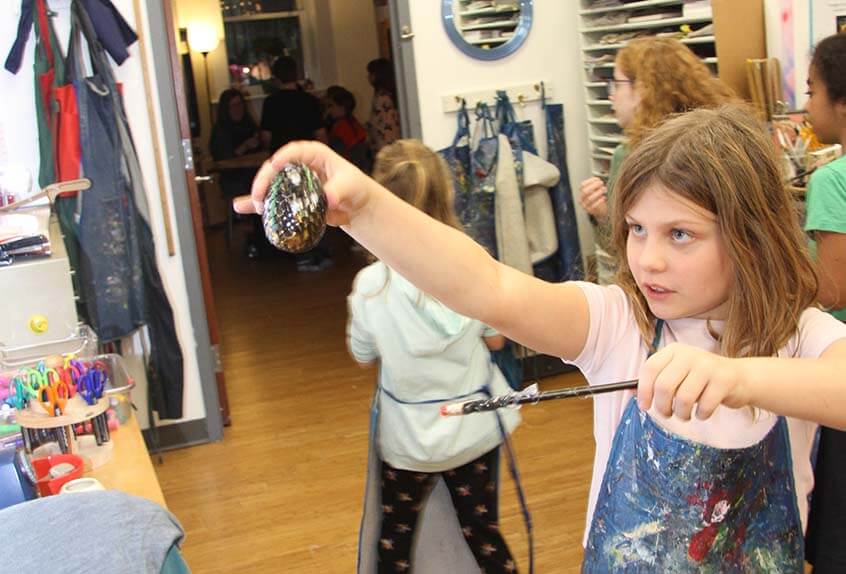 Lower School Harry Potter Class makes wands