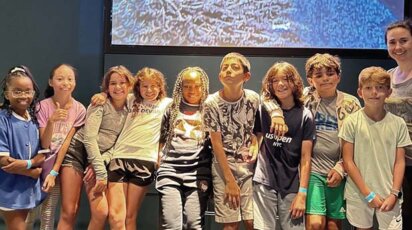 Middle School Grade 5 students at Museum of Natural History