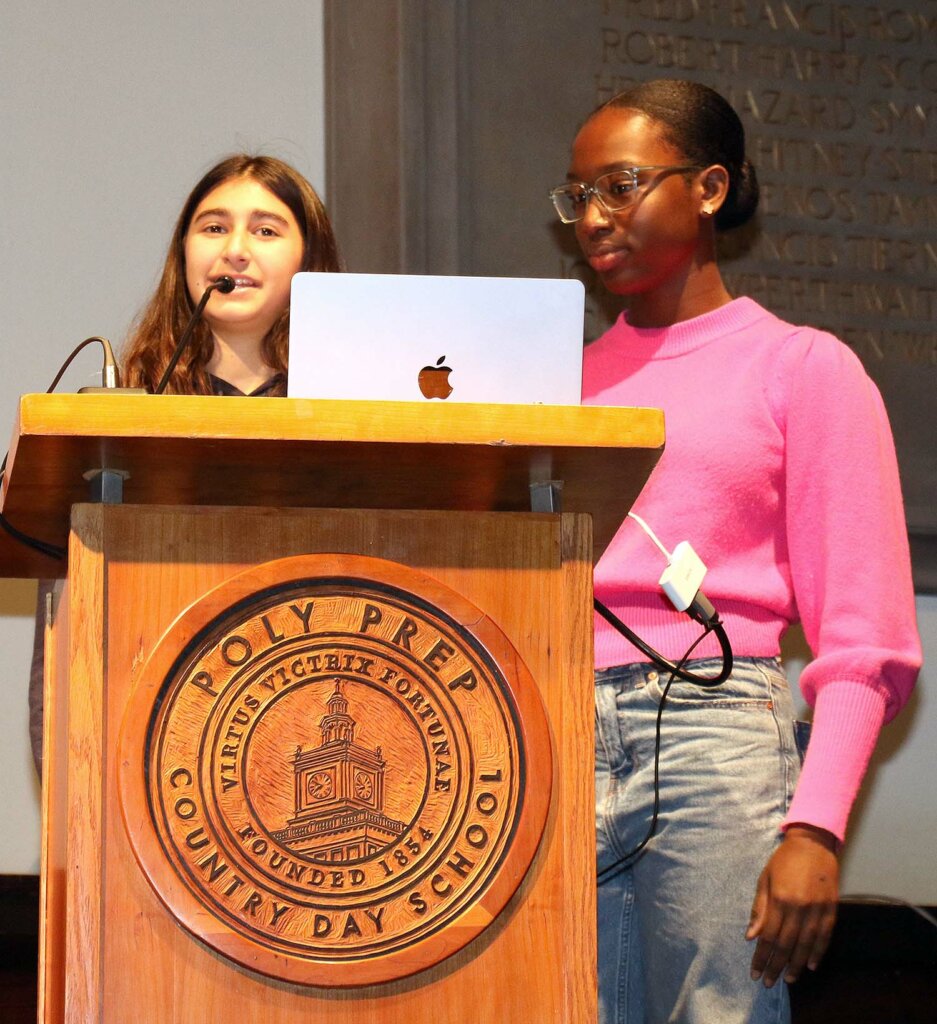 Neeka Aghazadeh ’27 and Brianna Sylvain ’27