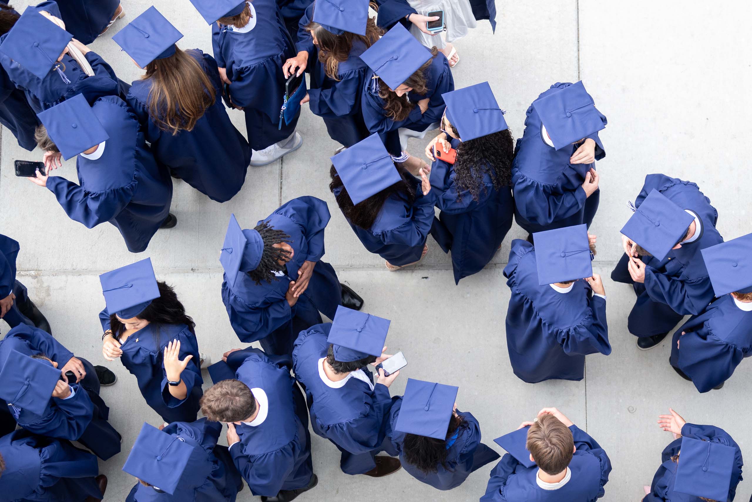 Commencement 2023 from above