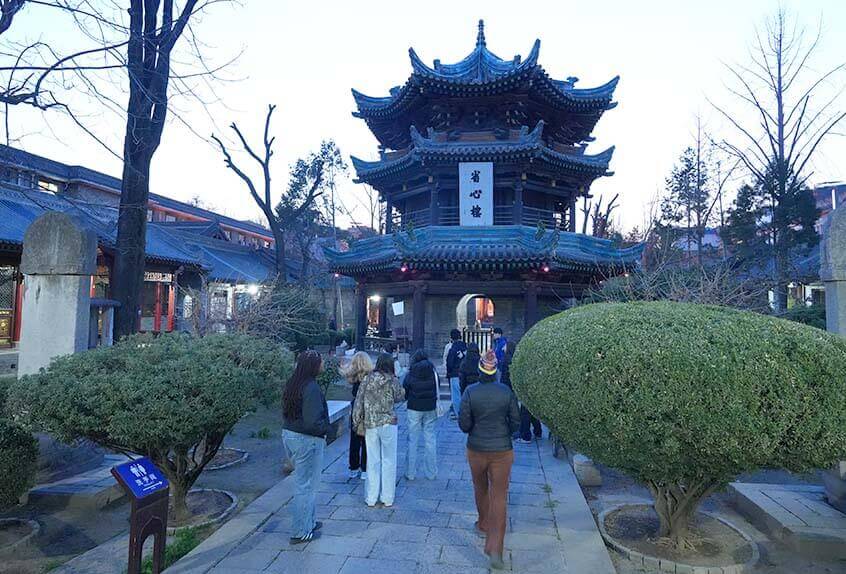 Muslim temple/mosque in Muslim Quarter in Xi'an, China.