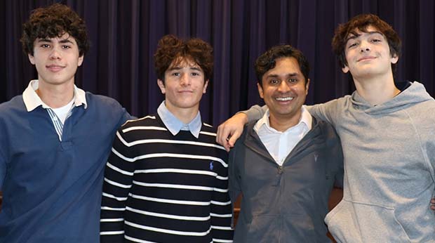 Dr. Alok Kanojia with students