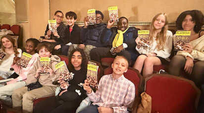 Students at The Outsiders musical